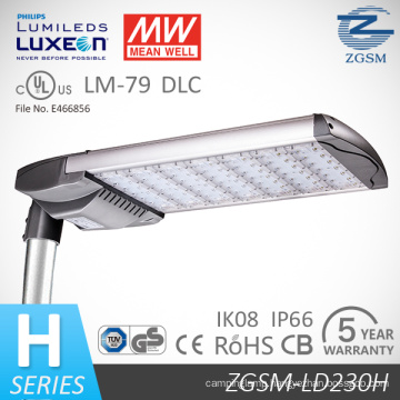 230W Meanwell Driver UL LED Street Area Light with 100 to 277V 347V 480V